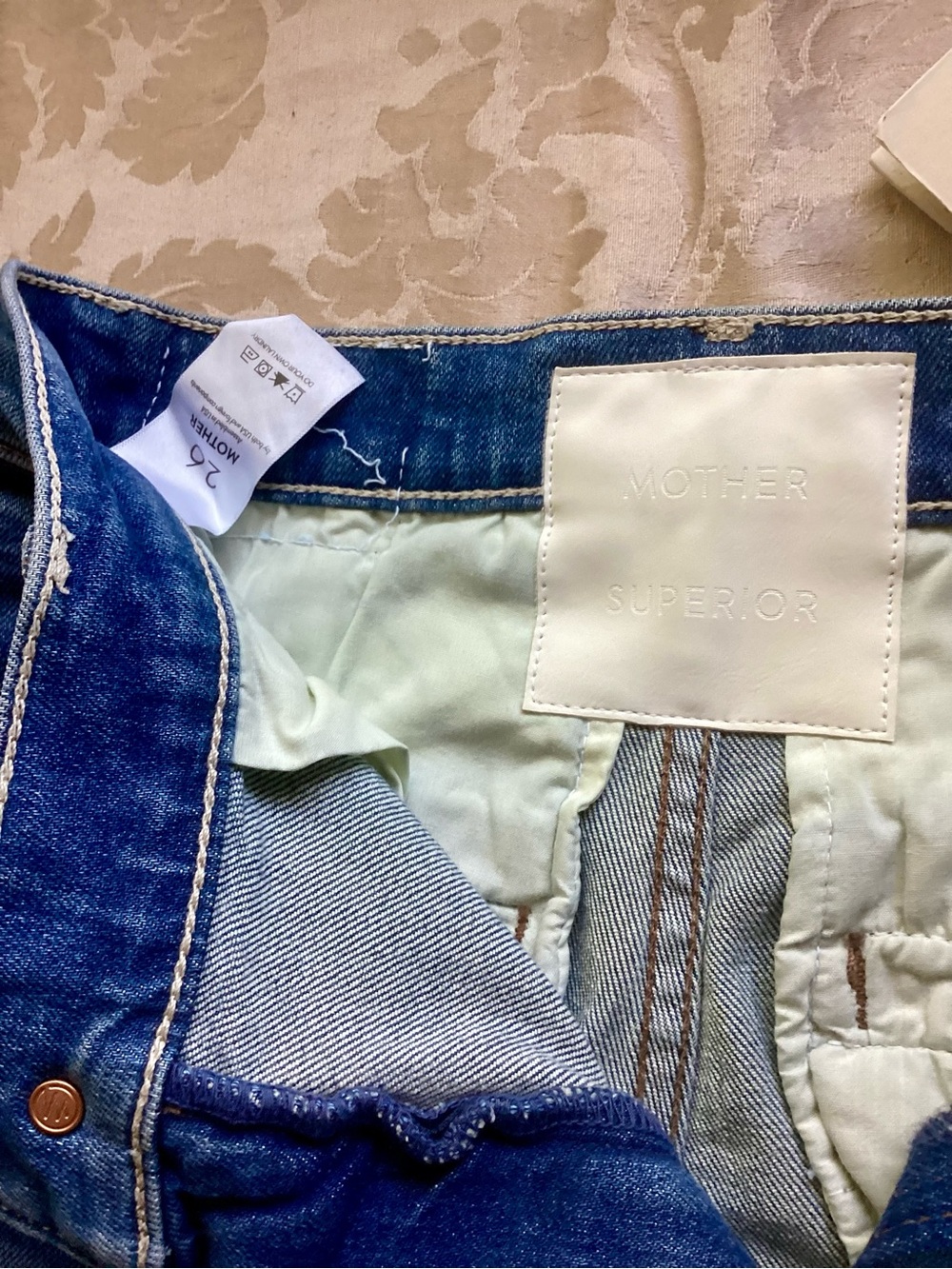 MOTHER High-Rise Spinner Prep Skimp Wide-Leg Jeans in Flashback 26 - Picture 7 of 11